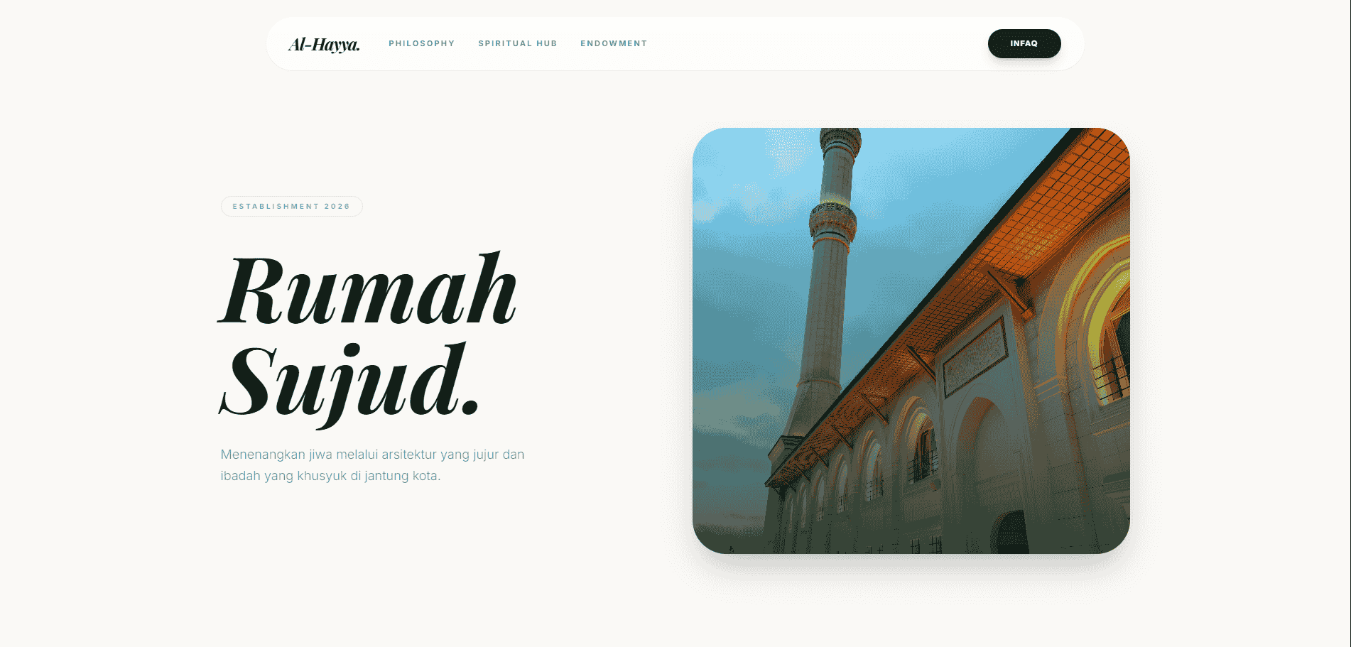 Al-Hayya - Modern Islamic Sanctuary Ecosystem