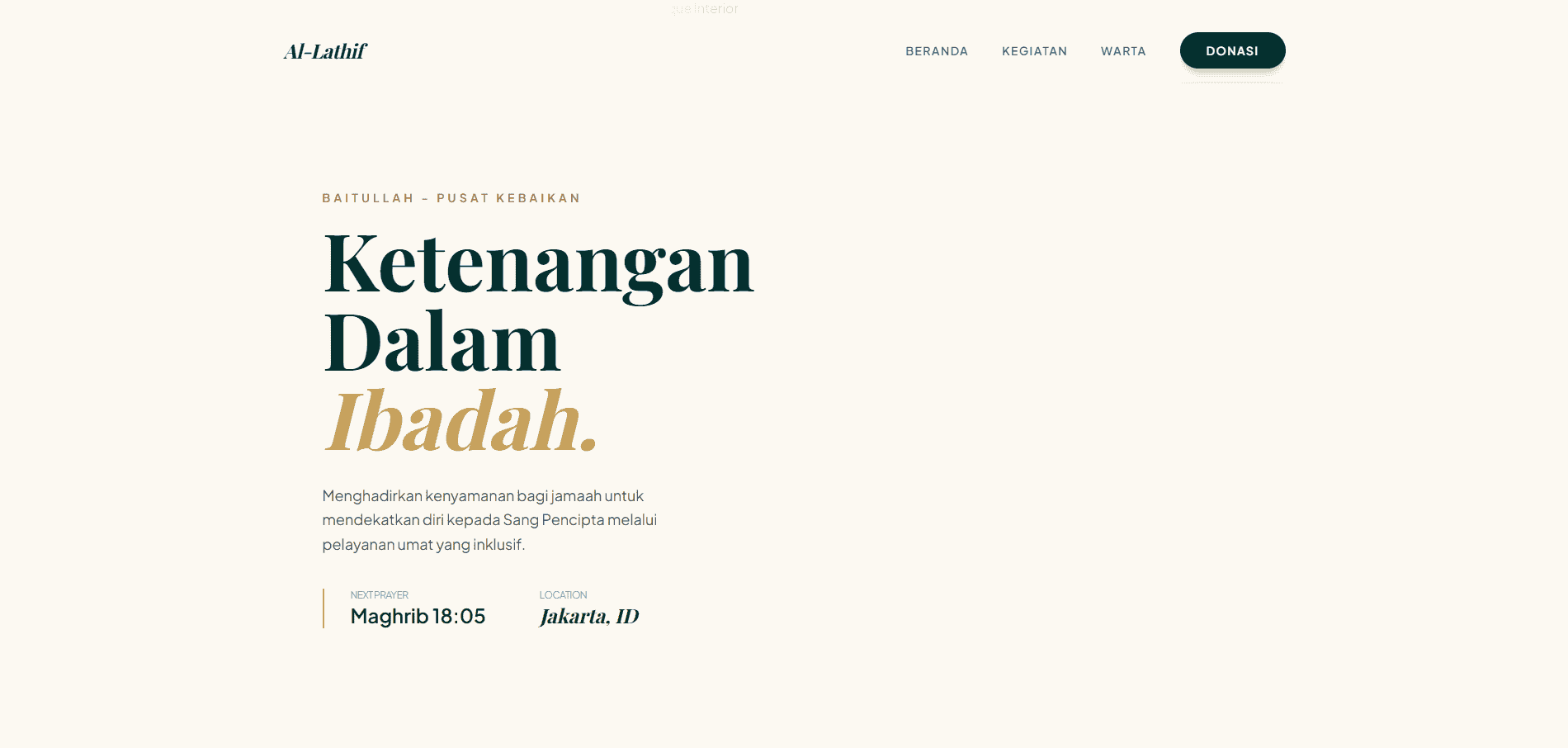 Al-Lathif - Premium Islamic Digital Identity